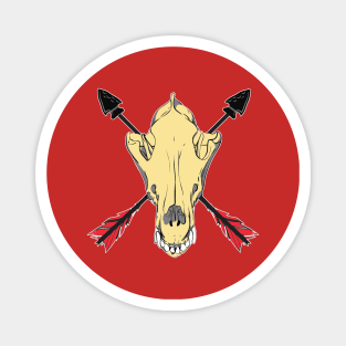 Wolf Skull 3 Magnet